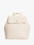 Beige TH Monogram Plaque Backpack  Women