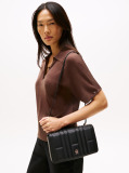 Black TH Monogram Quilted Crossbody Bag  Women