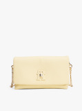 Yellow Modern Turn Lock Crossbody Bag  Women