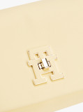 Yellow Modern Turn Lock Crossbody Bag  Women