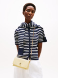 Yellow Modern Turn Lock Crossbody Bag  Women