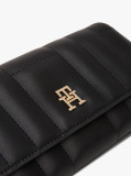 Black TH Feminine Large Flap Wallet   Women