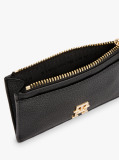 Black TH Monogram Plaque Card Holder  Women