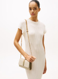 Beige Heritage Canvas Crossbody Bag  Women