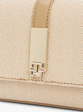 Beige Heritage Canvas Crossbody Bag  Women