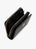 Black TH Monogram Zip-Around Flap Wallet  Women