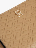 Brown TH Monogram Zip-Around Flap Wallet  Women