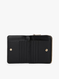 Black TH Icon Medium Quilted Wallet  Women