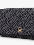 Black Hilfiger Icon Jacquard Crossbody Bag  Women