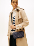 Black Hilfiger Icon Jacquard Crossbody Bag  Women