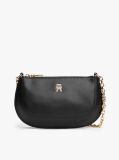 Black TH Monogram Chain Strap Crossbody Bag  Women