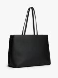 Black Signature Tape Tote  Women