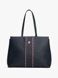 Blue Signature Tape Tote  Women