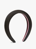 Black Chic TH Monogram Satin Headband  Women