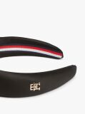 Black Chic TH Monogram Satin Headband  Women
