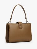 Brown Heritage TH Monogram Plaque Satchel  Women