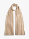 Beige Chic TH Monogram Rectangular Scarf  Women