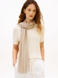 Beige Chic TH Monogram Rectangular Scarf  Women