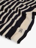 Blue Chic TH Monogram Rectangular Scarf  Women