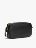 Black Essential Debossed Crossbody Camera Bag  Women