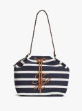 Multi Stripe Logo Adjustable Bucket Bag  Women