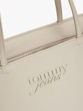 Beige Essential Embossed Logo Tote Bag  Women