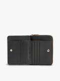 Black Hilfiger Icon Zip-Around Flap Wallet  Women