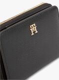 Black Hilfiger Icon Zip-Around Flap Wallet  Women