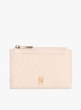 Beige Hilfiger Icon Debossed Credit Card Holder  Women