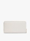 Beige Hilfiger Icon Debossed Zip-Around Wallet  Women