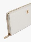 Beige Hilfiger Icon Debossed Zip-Around Wallet  Women