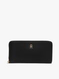 Black Hilfiger Icon Zip-Around Wallet  Women