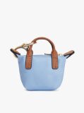 Blue Tote Bag Keyring Pouch Charm  Women