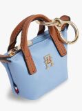Blue Tote Bag Keyring Pouch Charm  Women