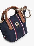 Blue Tote Bag Keyring Pouch Charm  Women