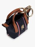 Blue Tote Bag Keyring Pouch Charm  Women