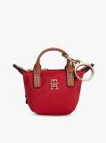 Red Tote Bag Keyring Pouch Charm  Women