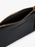 Black Multi Charm Leather Keyring Purse  Women