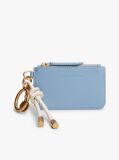 Blue Multi Charm Leather Keyring Purse  Women