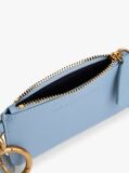 Blue Multi Charm Leather Keyring Purse  Women