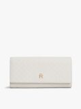 Beige Hilfiger Icon Embossed Flap Wallet  Women