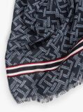 Blue TH Monogram Lightweight Scarf  Women