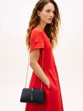 Blue TH Monogram Chain Strap Crossover Bag  Women
