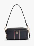 Blue Signature Shoulder Camera Bag  Women