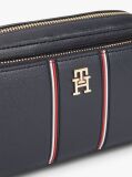 Blue Signature Shoulder Camera Bag  Women