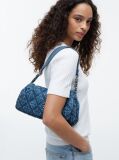 Denim Quilted Denim TH Monogram Shoulder Bag  Women