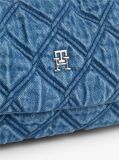 Denim Quilted Denim TH Monogram Shoulder Bag  Women