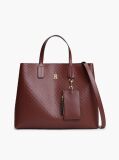 Red Hilfiger Icon Debossed Coin Purse Satchel  Women