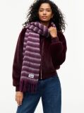 Multi Wool Blend Logo Fringe Scarf  Women