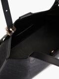 Black Modern Textured Tote Bag  Women